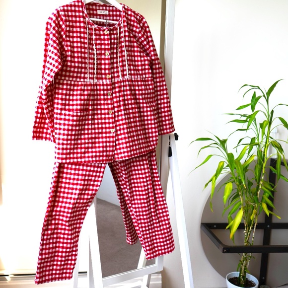Plaid Pajamas Pure Cotton - Picture 1 of 5